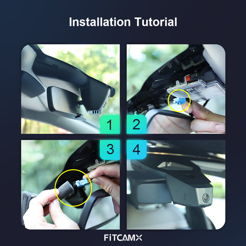 FITCAMX Dashcam für Peugeot e3008, 3008 Hybrid 2024-2026