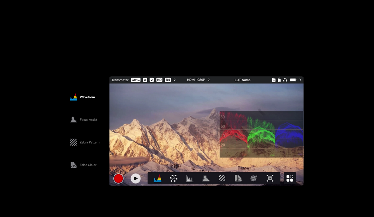 Hollyland Pyro 5 drahtloser 5,5" Transceiver-Monitor