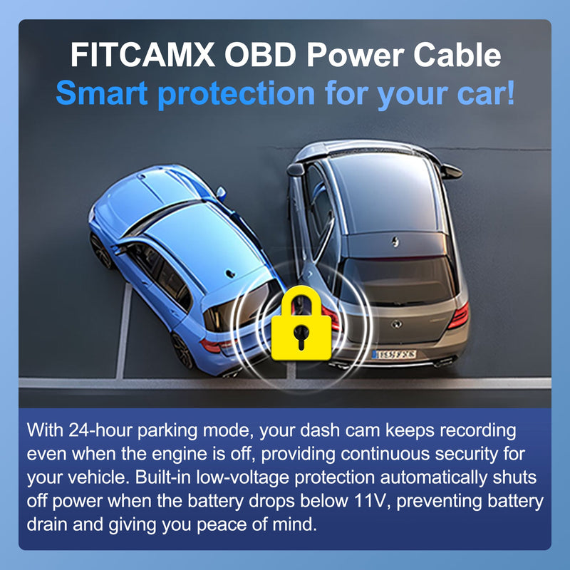 FITCAMX OBD-Kabel für den Parkmodus