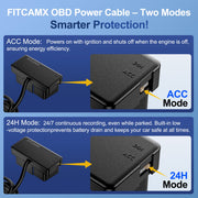 FITCAMX OBD-Kabel für den Parkmodus