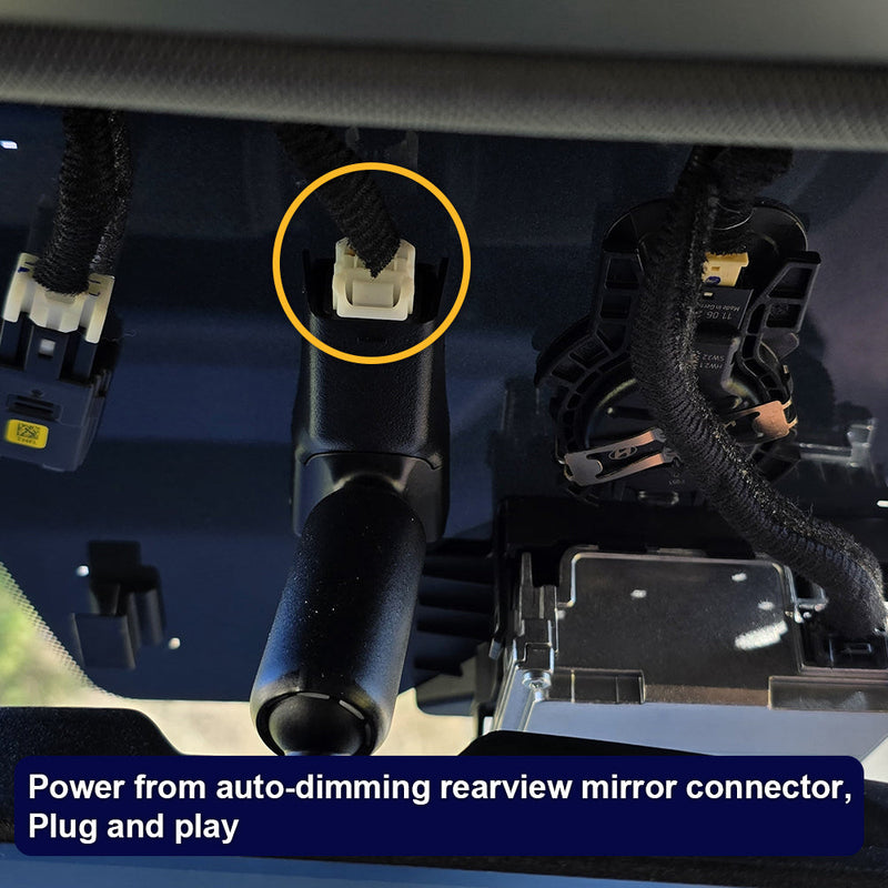 FITCAMX Dashcam für Kia EV3 2024-2027 (Spiegelabdeckung Teilenummer 96030-EV000) (Linkslenker)