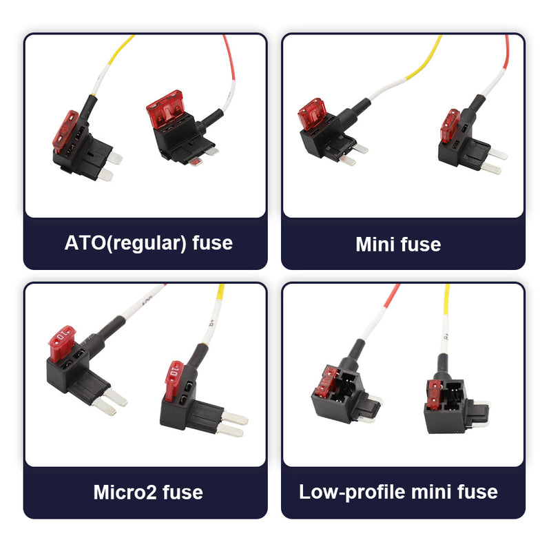 FITCAMX Sicherungskasten-Kabel (Hardwire-Kit) 4in1 für den Parkmodus