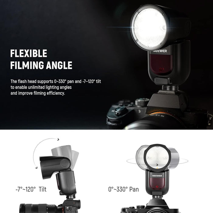 NEEWER Z1 TTL HSS Blitzgerät Rundkopf Speedlite