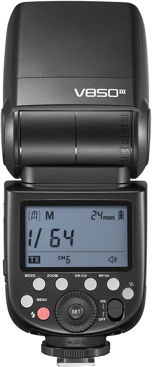 Godox V850 III Kit GN60 2.4G 1/8000s HSS 7.2V/2600mAh Li-Ion battery (opened original packaging)