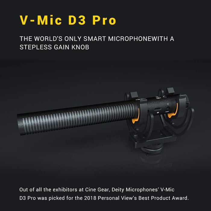 Deity V-Mic D3 Pro Richtmikrofon (Ausverkauf von retournierter Ware)
