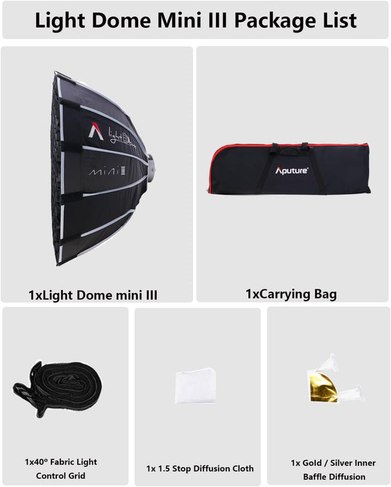 Aputure Light Dome Mini III - 55cm Softbox
