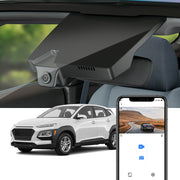 FITCAMX Dashcam für 2018 - 2021 Hyundai Kona und Kona Electric (Spiegelabdeckung Teilenummer 96031-J9000)