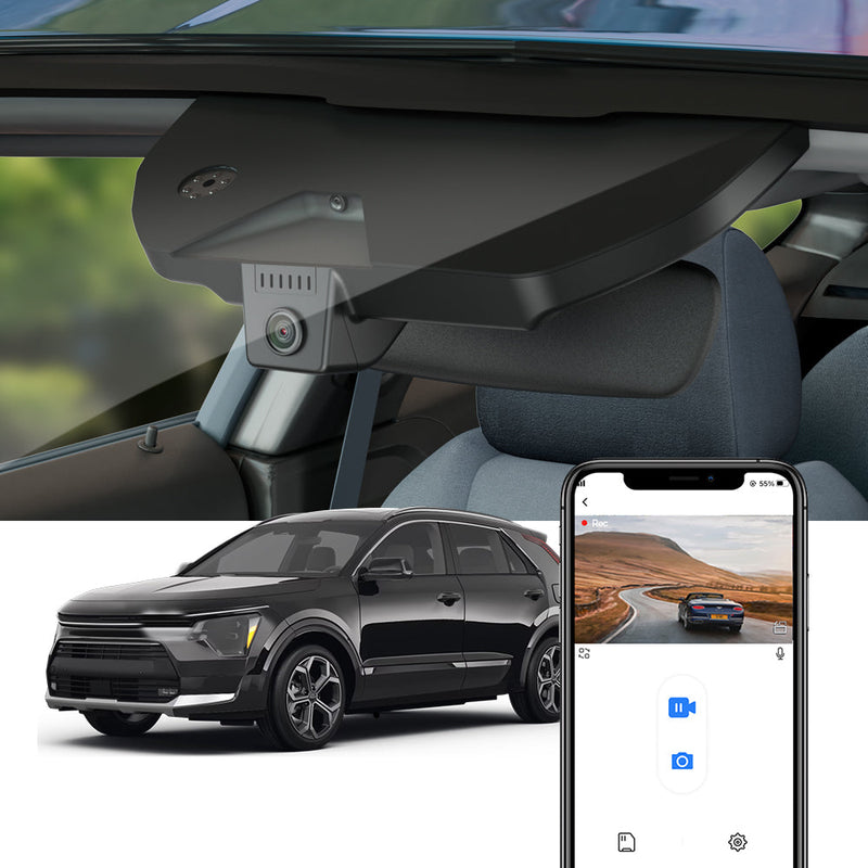 FITCAMX Dashcam für Kia Niro und Niro EV 2023-2026 (Spiegelabdeckung Teilenummer 96030-AT100)