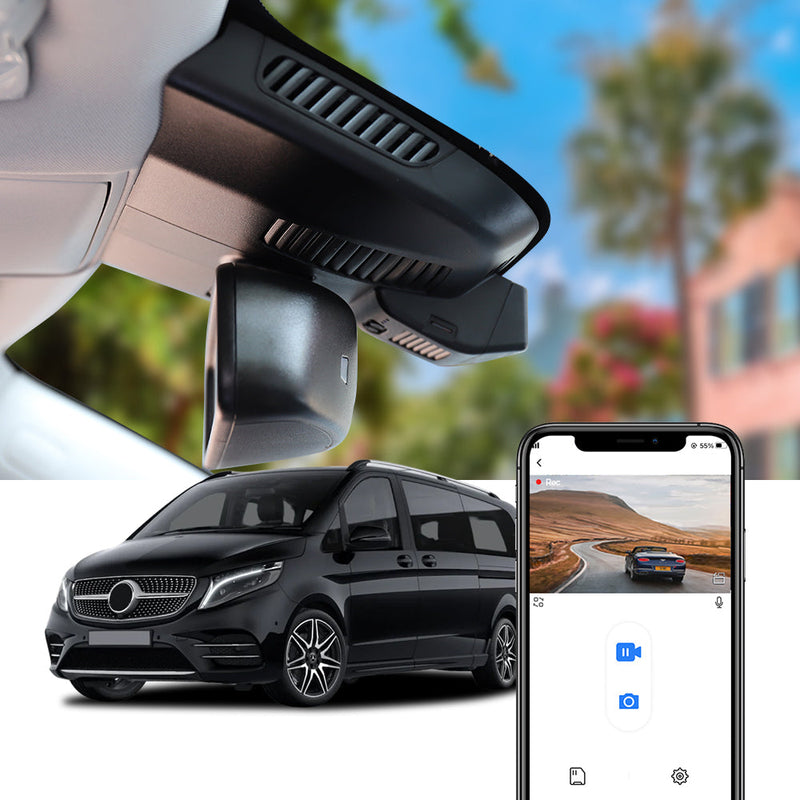FITCAMX Dashcam für Mercedes V-Class EQV Vito eVito/ Metris 2015-2023