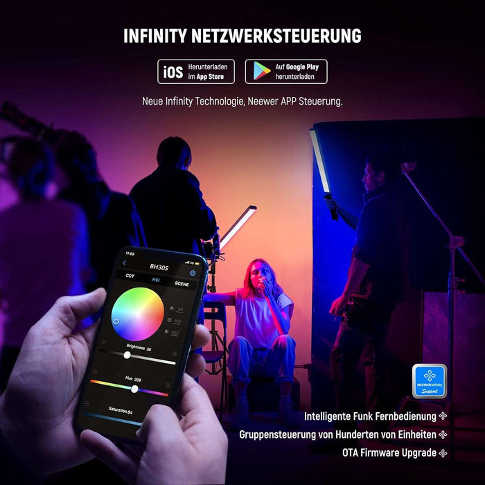 NEEWER BH-30S RGB Lichtstab mit 2,4G/APP Steuerung