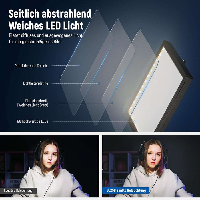 NEEWER GL25B 33cm Lichtpanel Keylight