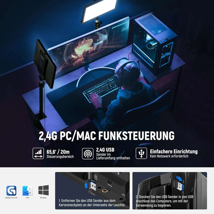 NEEWER GL25B 33cm Lichtpanel Keylight