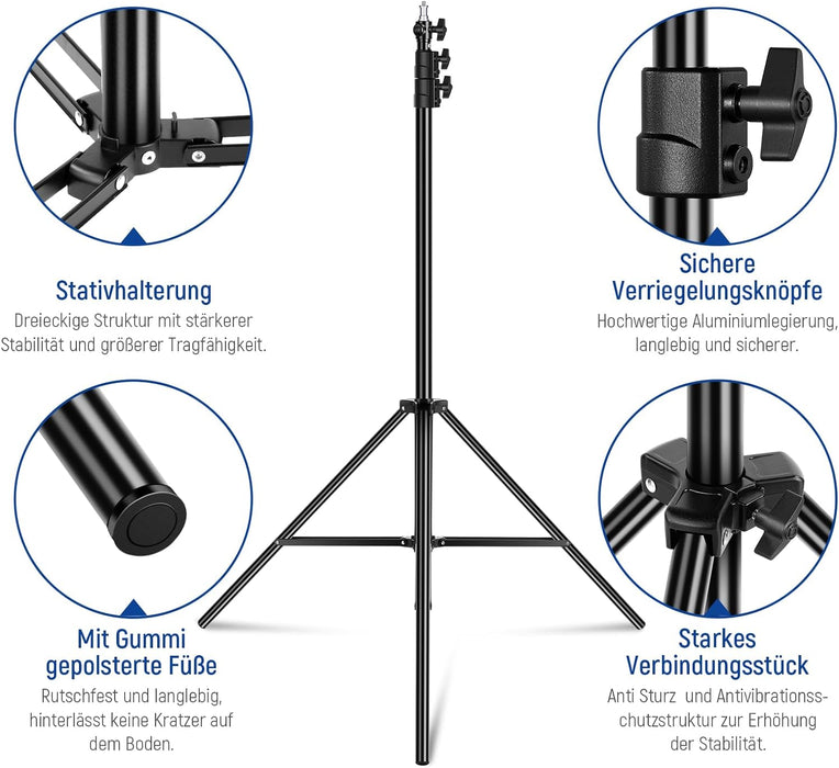 NEEWER 220cm luftgepolstertes Lichtstativ