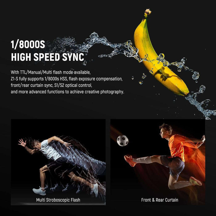 NEEWER Z1 TTL HSS Blitzgerät Rundkopf Speedlite