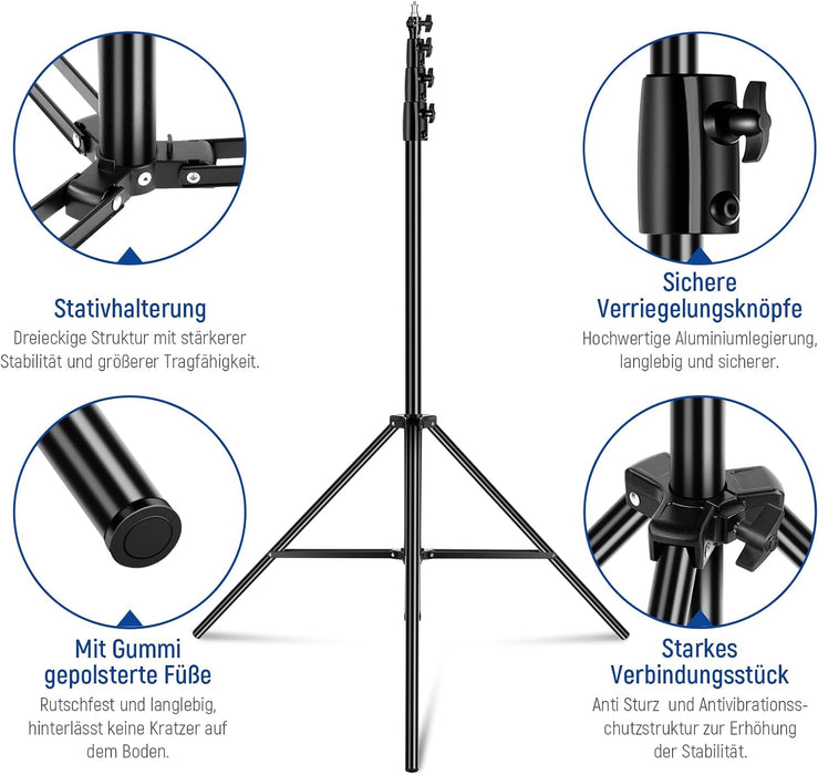 NEEWER 400cm luftgepolsterter Lichtständer