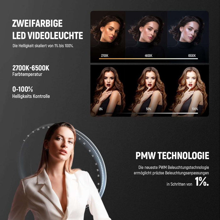 NEEWER MS60B 65W Bi-Color Videolicht