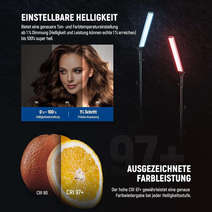 NEEWER BH-30S RGB Lichtstab mit 2,4G/APP Steuerung