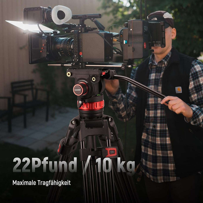 NEEWER TP75 188cm Pro Videostativ mit Fluidkopf