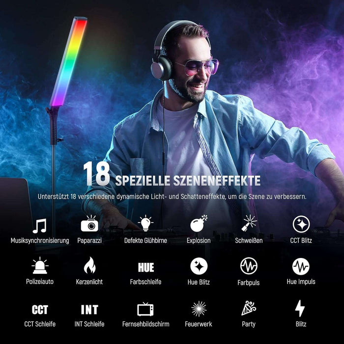 NEEWER BH-30S RGB Lichtstab mit 2,4G/APP Steuerung