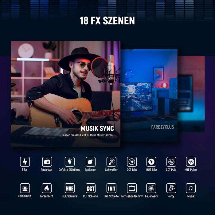 NEEWER Gl1C RGB 38x23cm Lichtpanel mit 2,4G/WLAN/Bluetooth/StreamDeck/App-Steuerung