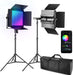 NEEWER 2er Set RGB1200 LED Videoleuchte mit APP/2,4G Steuerung