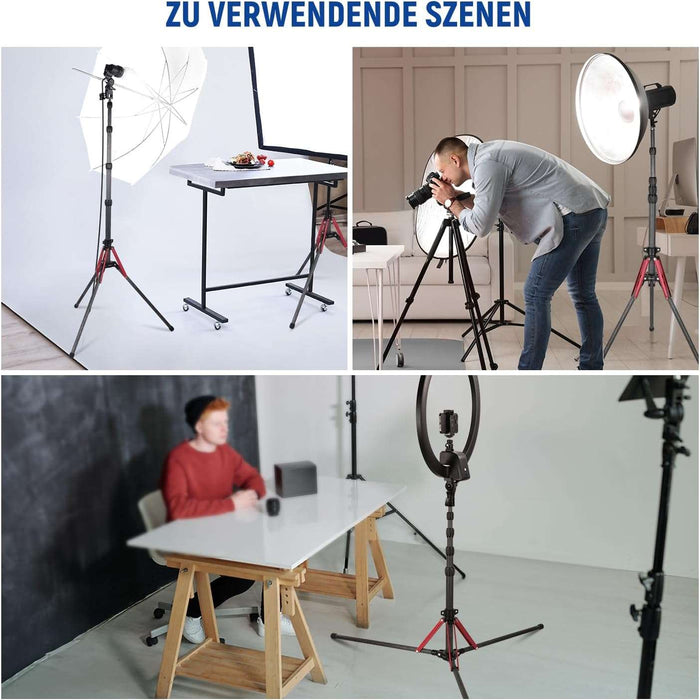 NEEWER ST250R Lichtstativ aus Kohlefaser mit um 180° umkehrbaren Beinen