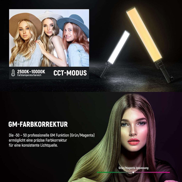 NEEWER BH-30S RGB Lichtstab mit 2,4G/APP Steuerung