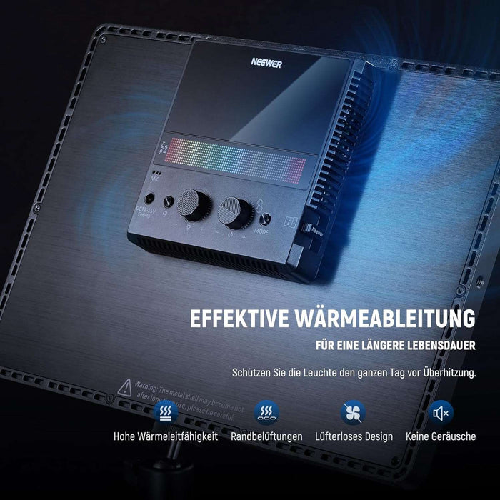 NEEWER Gl1C RGB 38x23cm Lichtpanel mit 2,4G/WLAN/Bluetooth/StreamDeck/App-Steuerung