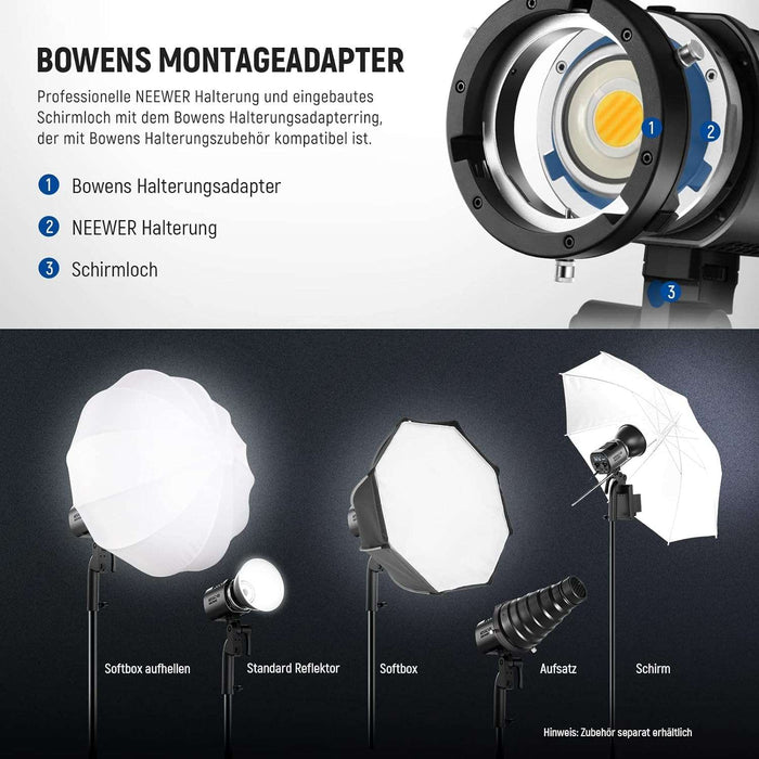 NEEWER MS60B 65W Bi-Color Videolicht