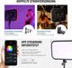 NEEWER 2×RGB168 RGB LED 46,5cm Videopanel mit 2×200CM Lampenstativ+Tragetasche