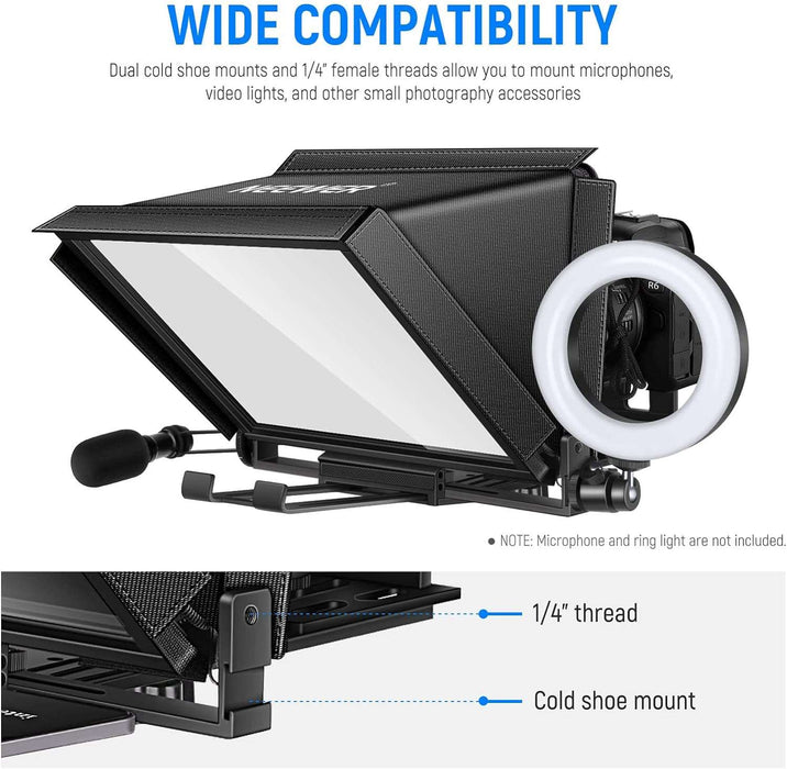 NEEWER X12 Teleprompter aus Aluminiumlegierung mit App-Steuerung