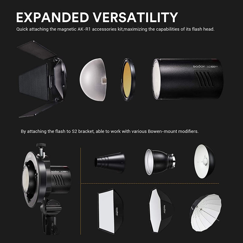 Godox AD100Pro Outdoor-Blitzgerät Speedlite