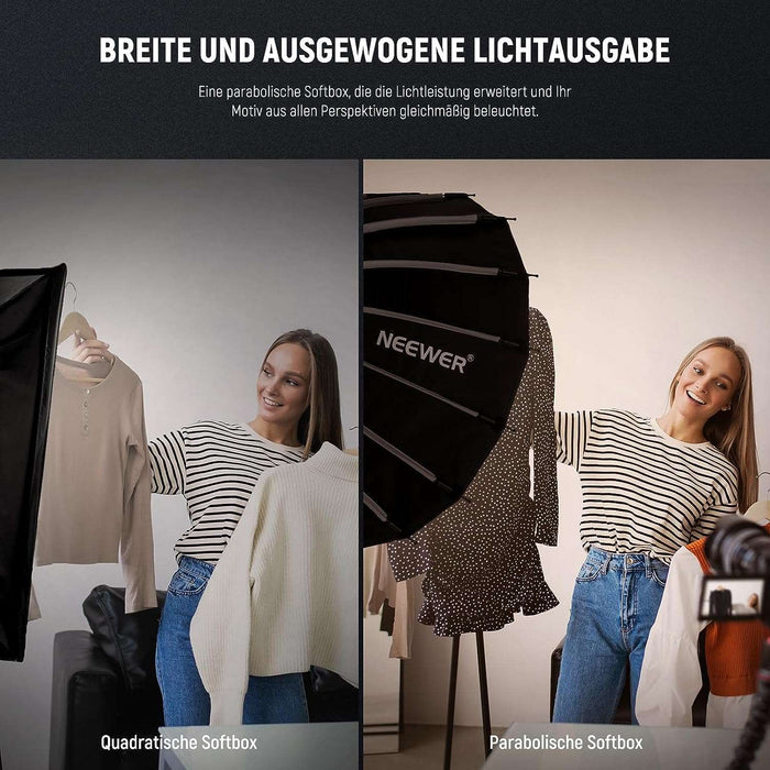 NEEWER 55cm deep parabol Softbox mit Bowens Mount