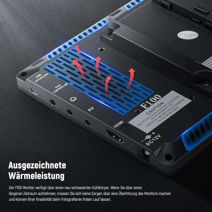NEEWER (new) F100 7" Kamera HD Monitor mit 2600mAh Akku