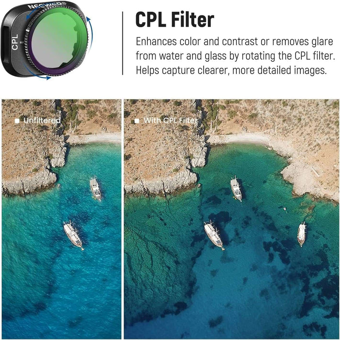 NEEWER 6er ND/PL Filter Set kompatibel mit DJI Mini 3/Mini 3 Pro