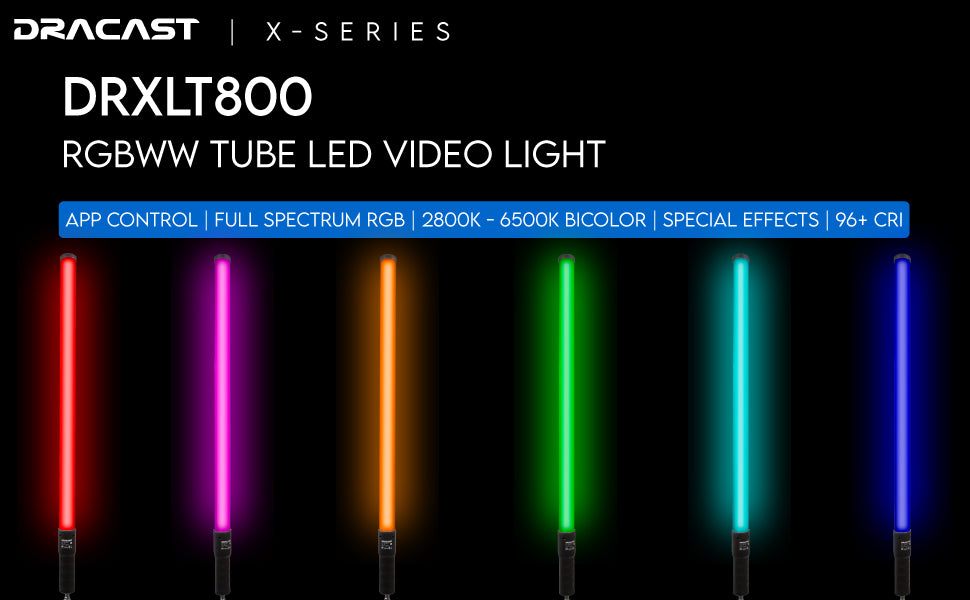 Dracast X Series LED800 Vollfarb Lichtstab RGBWW (40W)