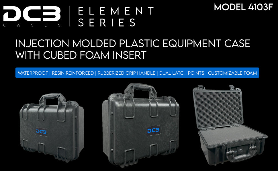DCB 4103F waterproof protective case with foam