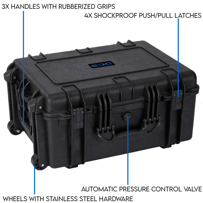DCB 6104F waterproof protective case with foam