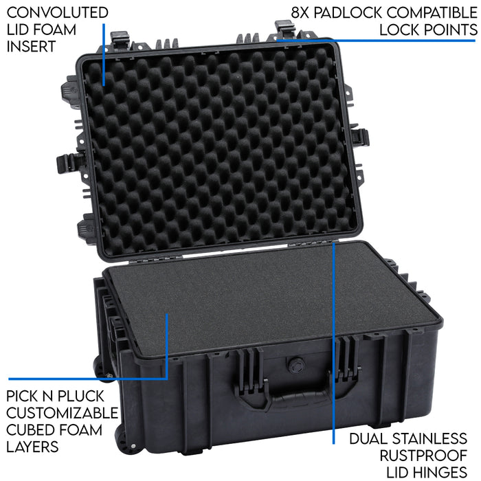 DCB 6104F waterproof protective case with foam