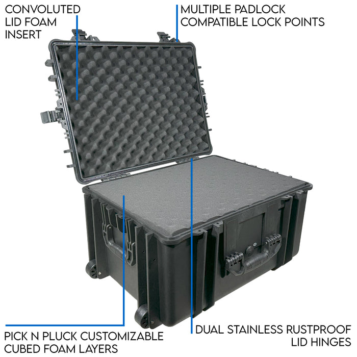DCB 6705F waterproof protective case with foam