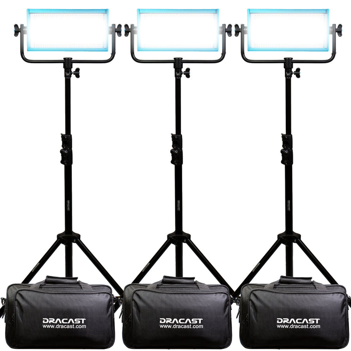 Dracast Pro Series LED500 - Tageslicht 3er Licht-Set