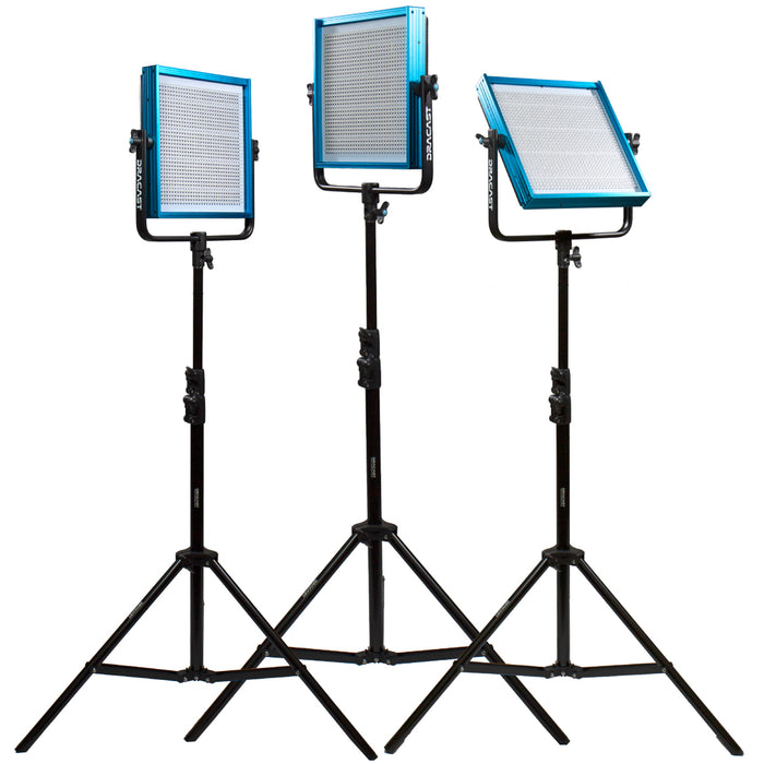 Dracast Plus Series LED1000 - Tageslicht 3er Licht-Set