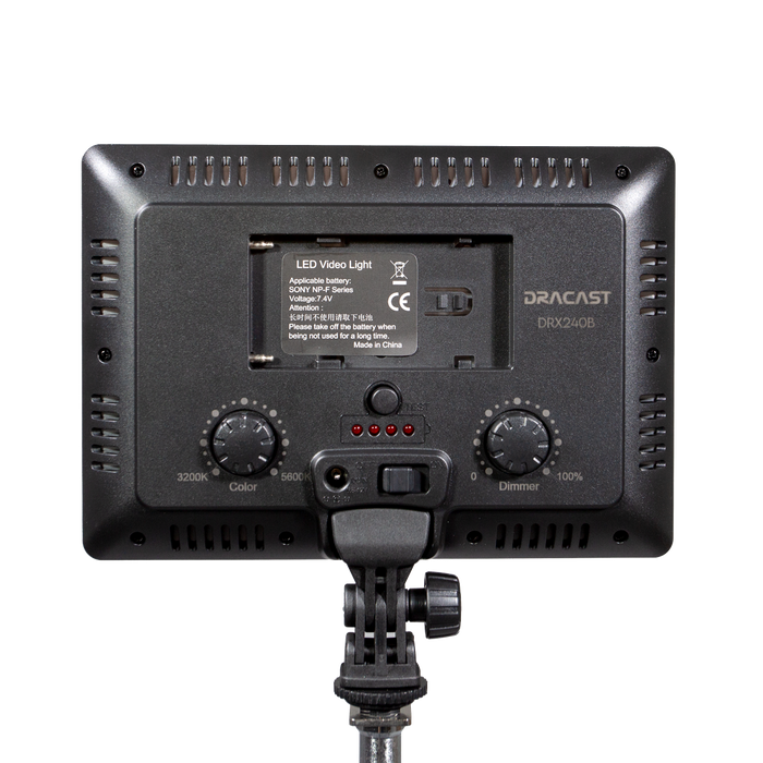 Dracast X Series LED240 Bi-Color On-Camera Mini Video Light (15W)