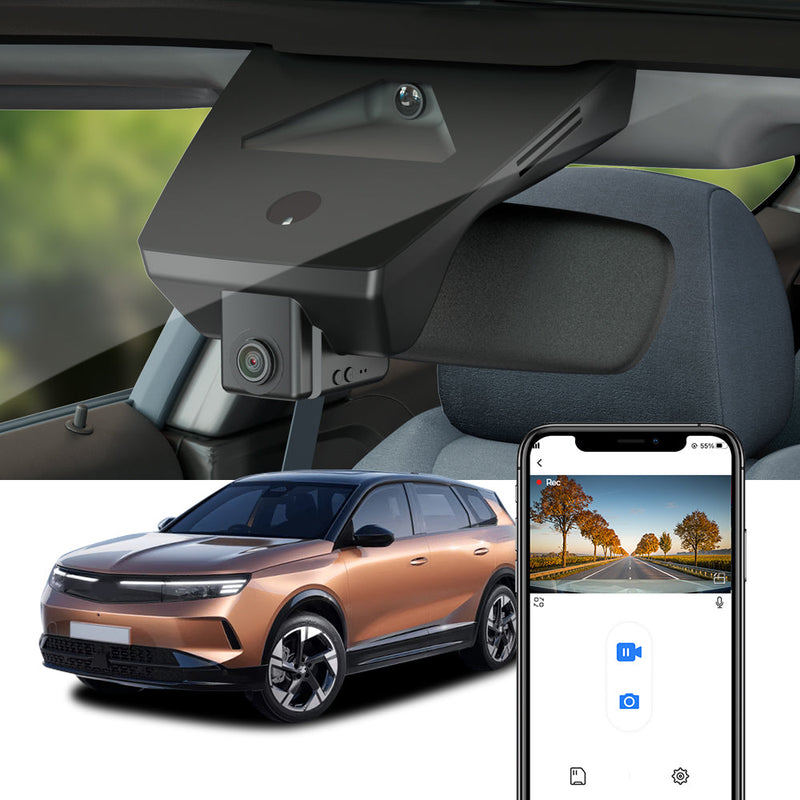 FITCAMX Dashcam für Opel (Vauxhall) Grandland, EV, Electric 2024-2026