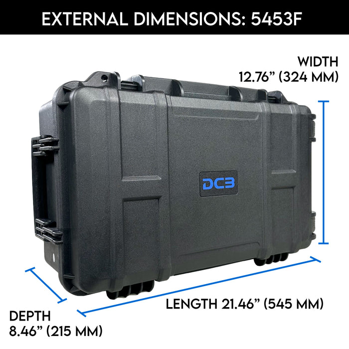 DCB 5453F waterproof protective case with foam