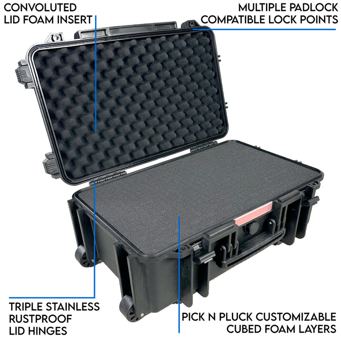 DCB 5453F waterproof protective case with foam
