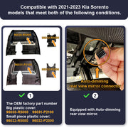 FITCAMX Dashcam für Kia Sorento
