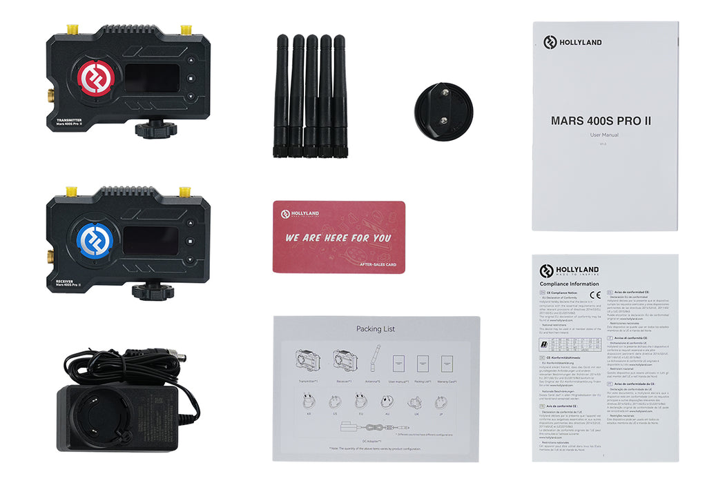 Hollyland Mars 400S Pro II SDI/HDMI drahtloses Videoübertragungssystem