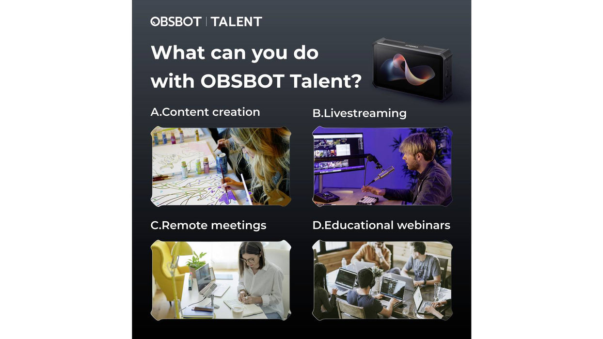 Obsbot Talent - All-in-One-Livestreaming-Studio