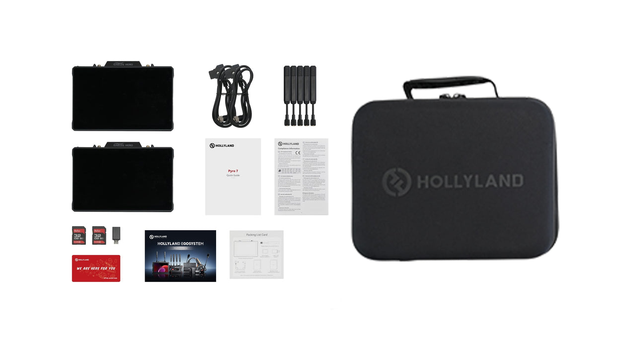 Hollyland Pyro 7 Kit 2x drahtloser 7" Transceiver-Monitor